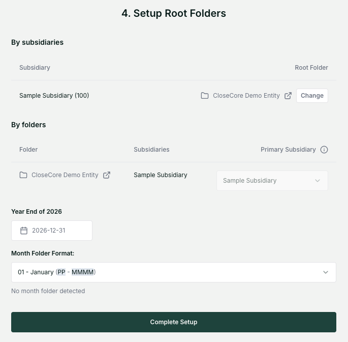 Box storage successfully connected in CloseCore